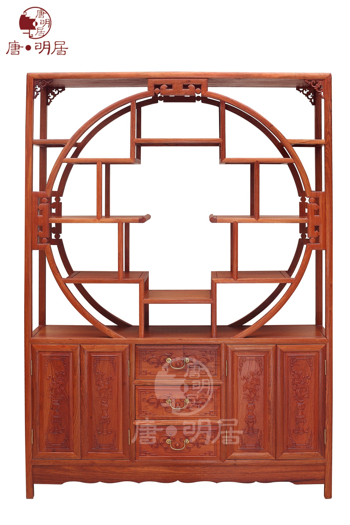 雕花博古架