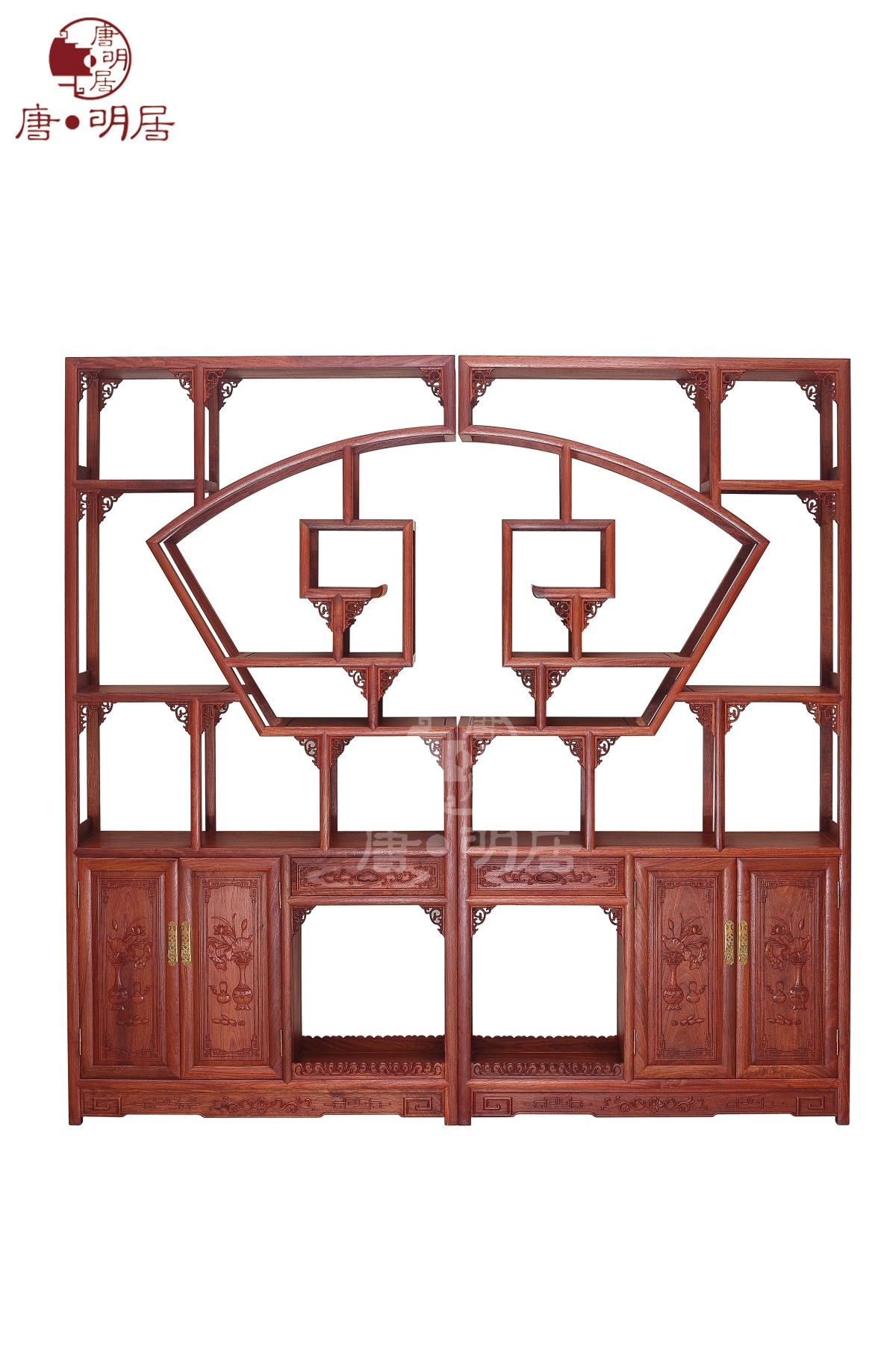 扇形博古架